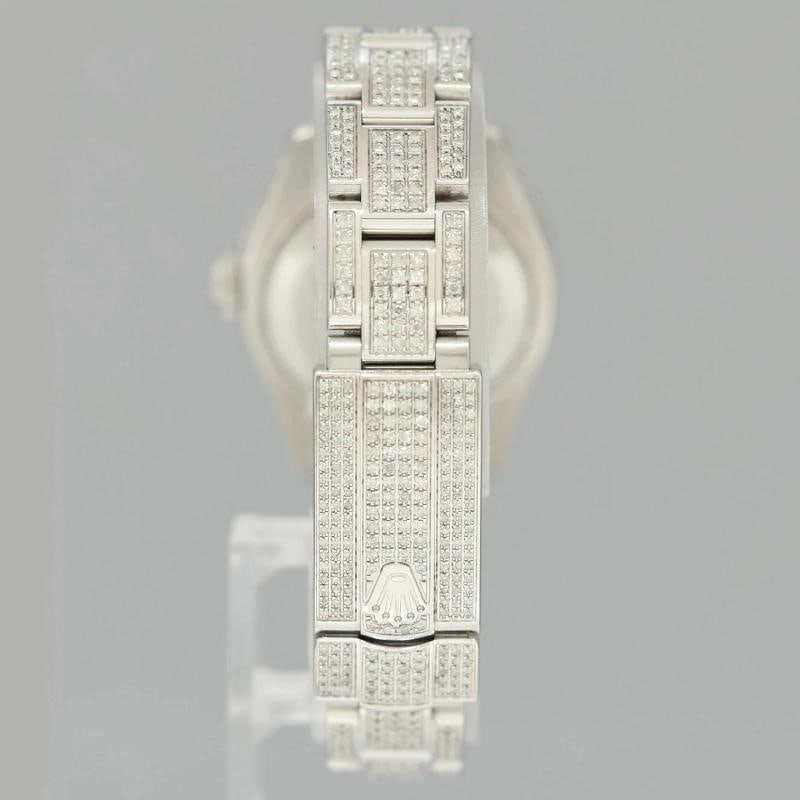 PAPERS DIAMOND SAPPHIRE Rolex Oyster Perpetual 26mm Diamond Dial 176200 Watch - 5