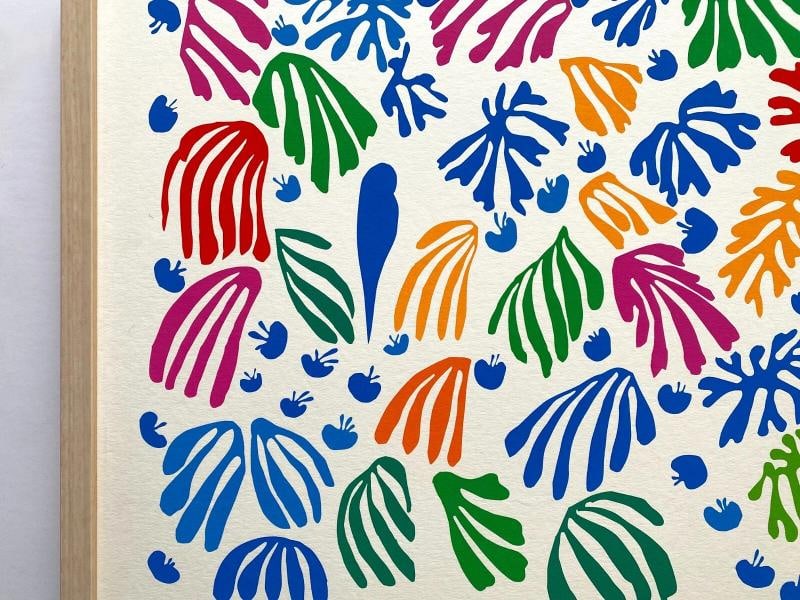 HENRI MATISSE RARE SILKSCREEN PRINT FRAMED EXHBT POSTER "PARAKEET MERMAID" 1952 - 6