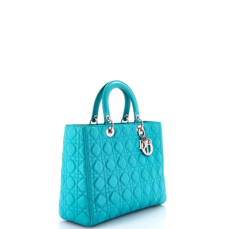 Christian Dior Lady Dior Bag Cannage Quilt Lambskin Large - 2
