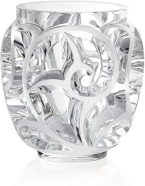 Lalique Tourbillons Small Vase Crystal Ref. 10549900-Offical Lalique: Lalique Tourbillons Small Vase Crystal Ref. 10549900-Offical Lalique Crystal Dimensions: H 12.6 cm x D 12.2 cm Handcrafted in France Product Sold and Shipped in Original Packaging with Certificate