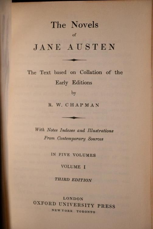 The Novels of Jane Austen / 1960 - 8