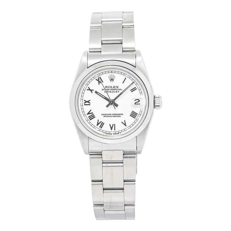 Rolex DateJust 68240 Stainless Steel White Dial Automatic Unisex Watch 31mm (1 of 6)