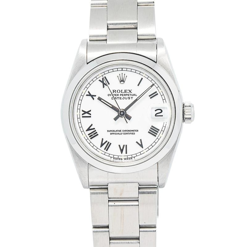 Rolex DateJust 68240 Stainless Steel White Dial Automatic Unisex Watch 31mm - 4