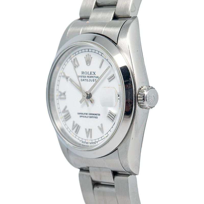 Rolex DateJust 68240 Stainless Steel White Dial Automatic Unisex Watch 31mm - 6