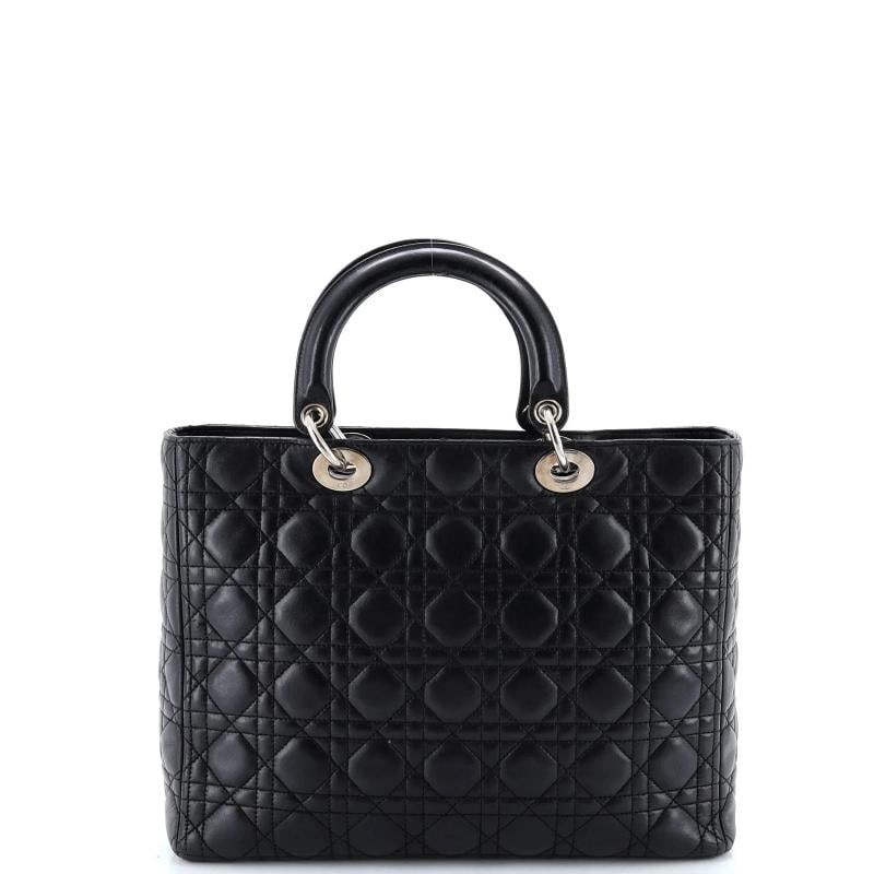 Christian Dior Lady Dior Bag Cannage Quilt Lambskin Large - 3