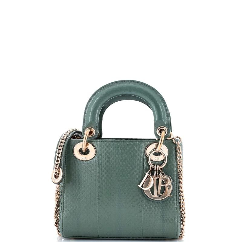 Christian Dior Lady Dior Chain Bag Python Mini (1 of 6)