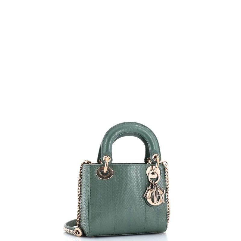 Christian Dior Lady Dior Chain Bag Python Mini - 2