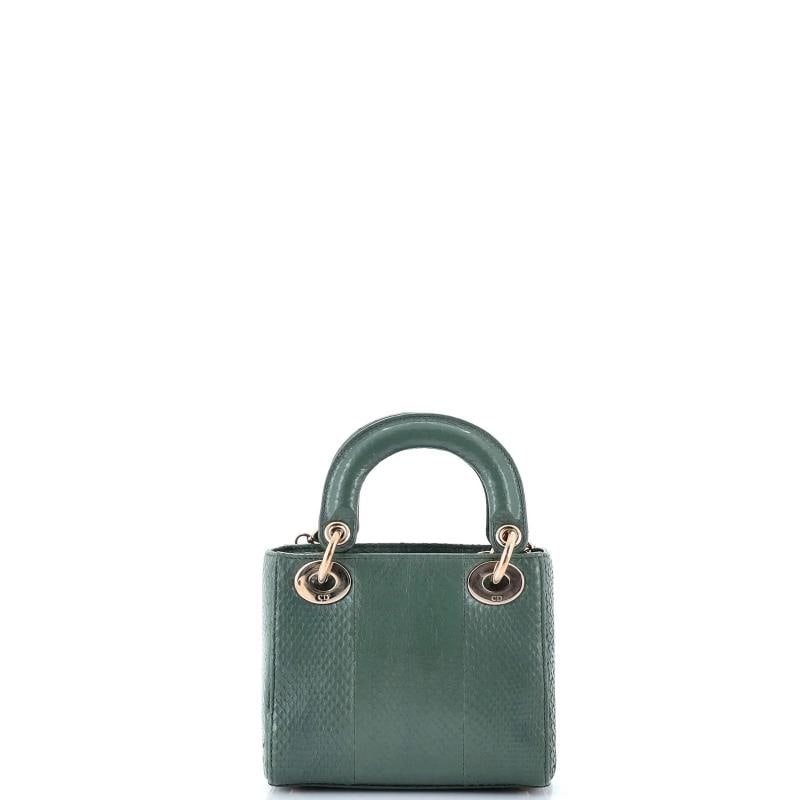 Christian Dior Lady Dior Chain Bag Python Mini - 3
