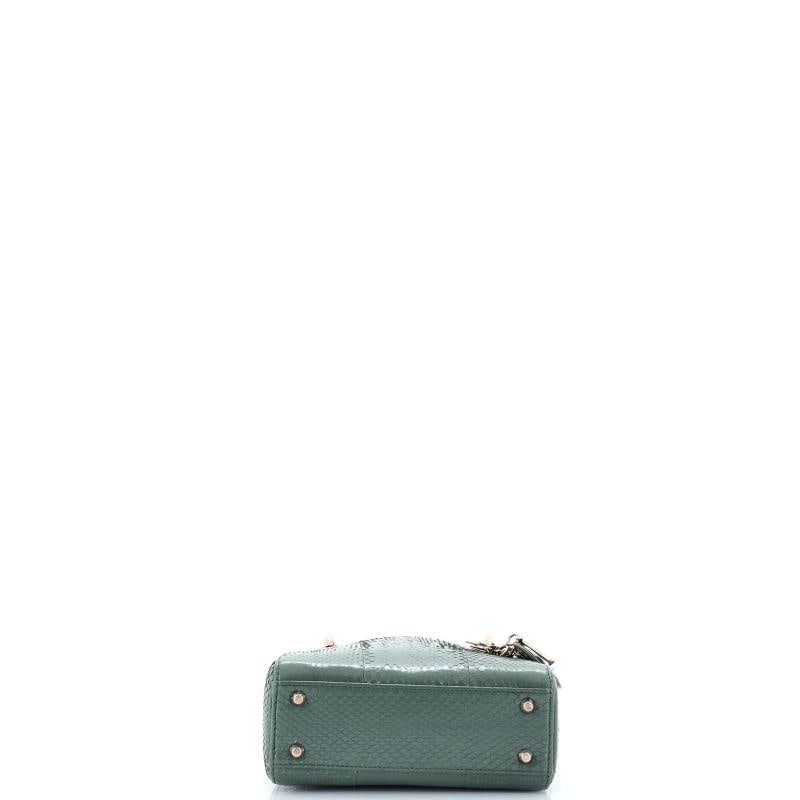 Christian Dior Lady Dior Chain Bag Python Mini - 4