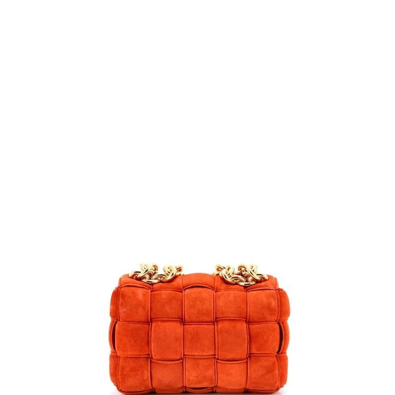 Bottega Veneta Cassette Chain Crossbody Bag Padded Maxi Intrecciato Suede - 3