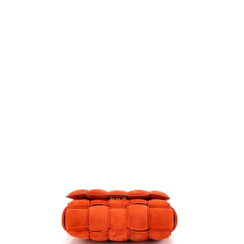 Bottega Veneta Cassette Chain Crossbody Bag Padded Maxi Intrecciato Suede - 4