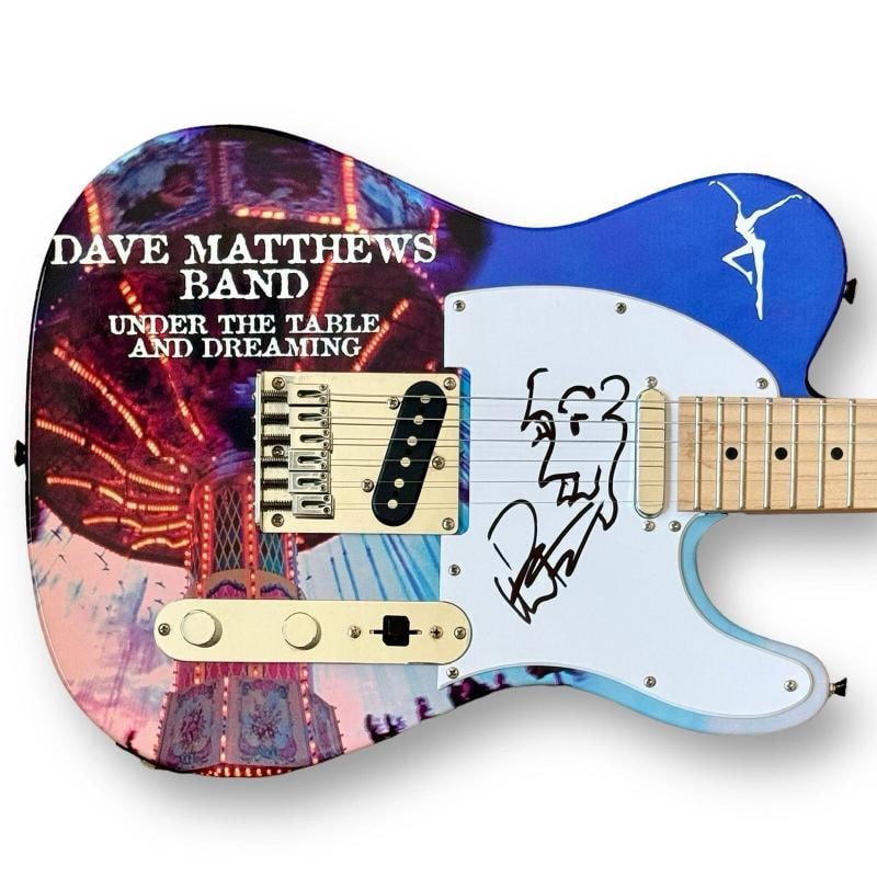 DAVE MATTHEWS Signed Guitar Custom 1/1 JSA COA W/ RARE SKETCH BAND (1 of 4)