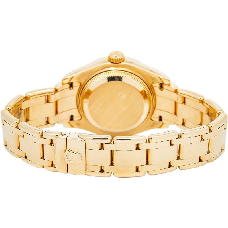 Rolex Lady-Datejust Pearlmaster 80318 Factory Diamond 18k YG Auto Women's 29mm - 5