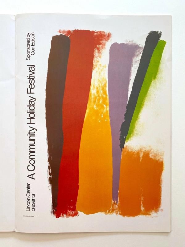 "LINCOLN CENTER POSTERS" RARE VTG 1980 1ST ED LITHOGRAPH PRINT XLRG POP ART BOOK - 4