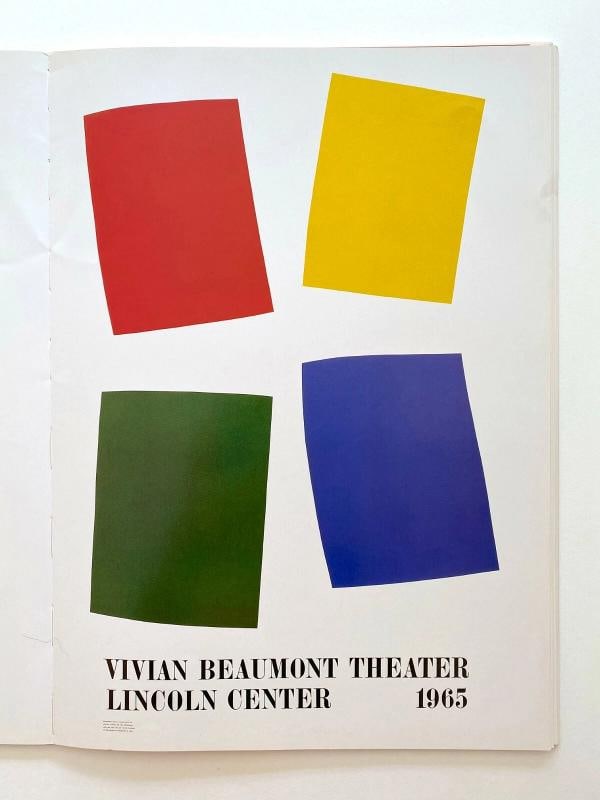 "LINCOLN CENTER POSTERS" RARE VTG 1980 1ST ED LITHOGRAPH PRINT XLRG POP ART BOOK - 9