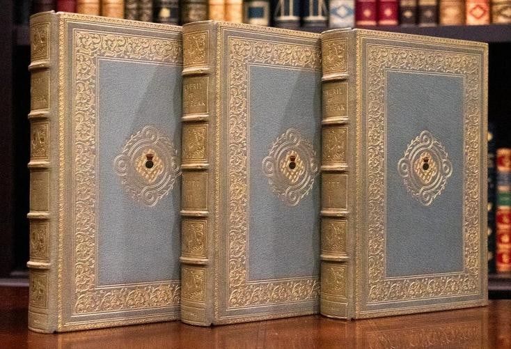 Sir Walter Scott / Peveril of the Peak 1902: Author: Sir Walter Scott,Country of Origin: United States of America,Publisher: T. and A. Constable,Year Printed: 1902,Binding: Leather Peveril of the Peak Author: Sir Walter Scott Title: Peveril of