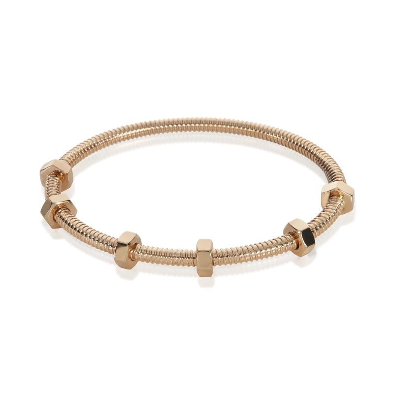 Cartier Rose Gold Ecrou Bracelet: Condition: Pre-owned,Item Length: 16 cm,Country of Origin: France,Clasp/Buckle Type: Pusher,With Original Box/Packaging: Yes,Side Stone Type: No Stone,Metal Purity: 18k,With Papers: No,Gross Weight