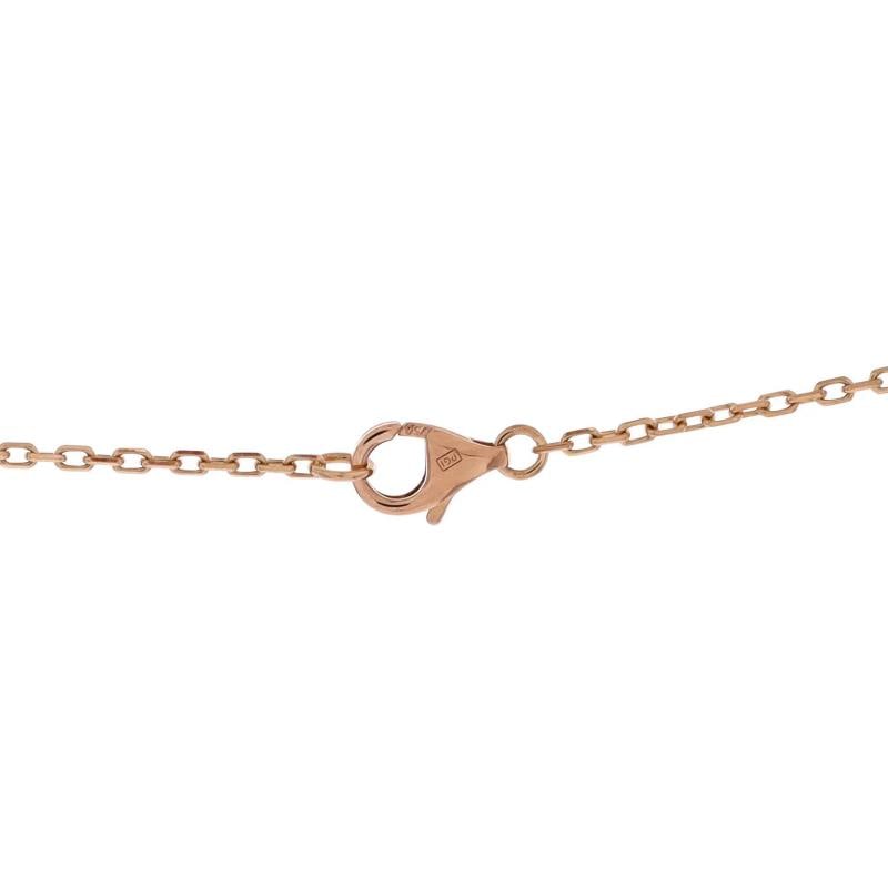 Cartier Love Interlocking Pave Necklace 18K Rose Gold and Diamonds - 4