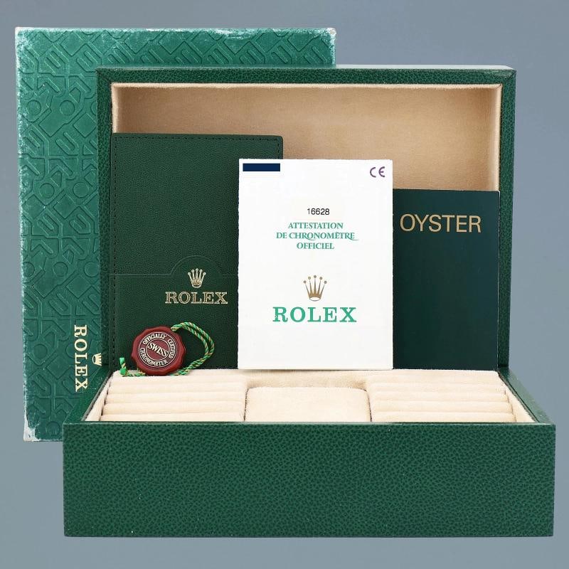 PAPERS MINT Rolex 40mm Yacht-Master 18k Yellow Gold 16628 White Sapphire Watch - 2