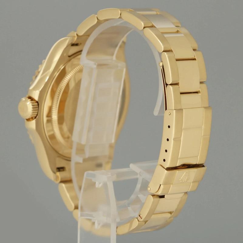 PAPERS MINT Rolex 40mm Yacht-Master 18k Yellow Gold 16628 White Sapphire Watch - 4
