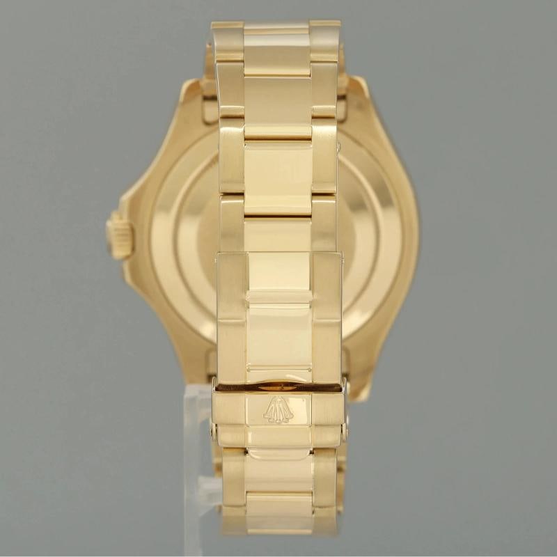 PAPERS MINT Rolex 40mm Yacht-Master 18k Yellow Gold 16628 White Sapphire Watch - 5