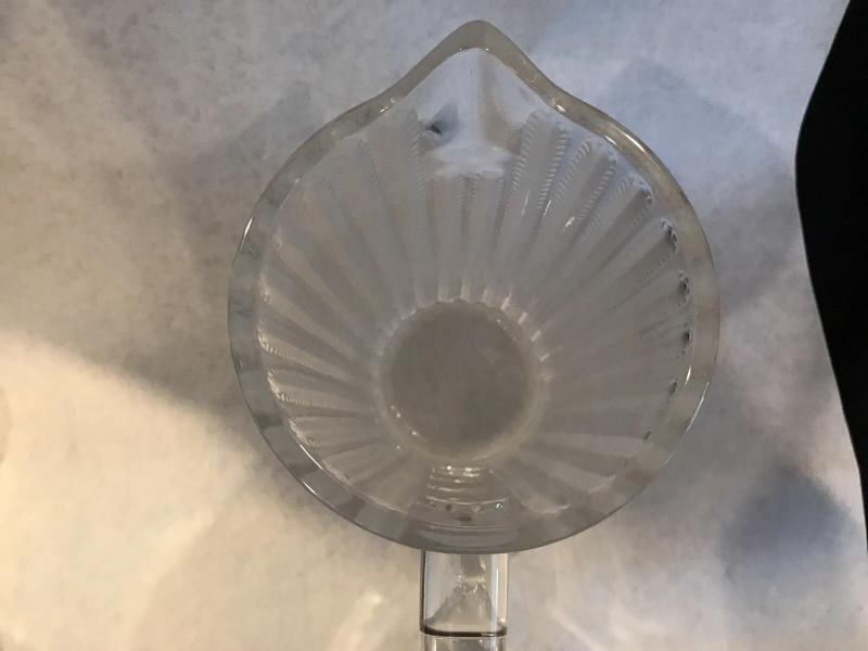 LALIQUE France 7pc Pitcher + Tumblers Set~ Signed - 4