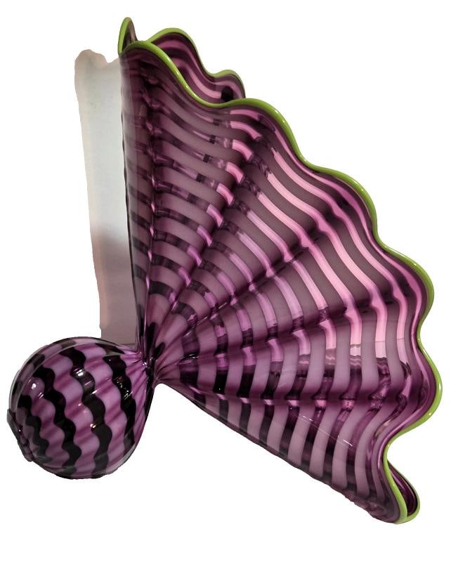 RARE~ D.Chihuly Signed TWO PIECE Hand Blown Glass Set~ (Measurements in Description) - 11