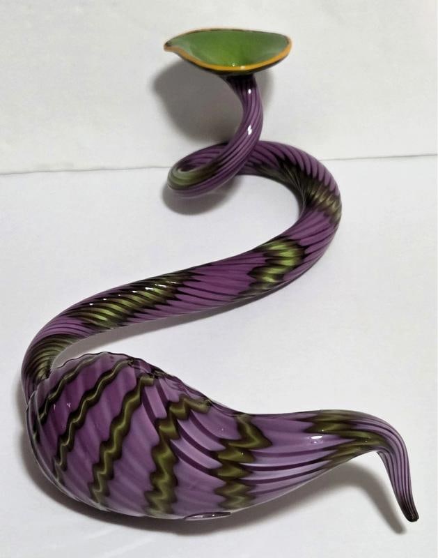 RARE~ D.Chihuly Signed TWO PIECE Hand Blown Glass Set~ (Measurements in Description) - 13