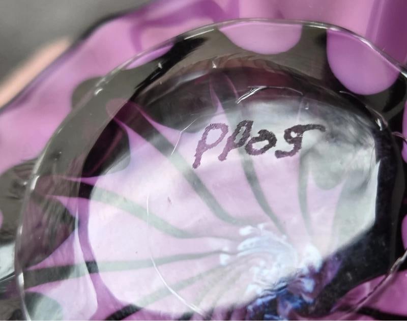 RARE~ D.Chihuly Signed TWO PIECE Hand Blown Glass Set~ (Measurements in Description) - 14