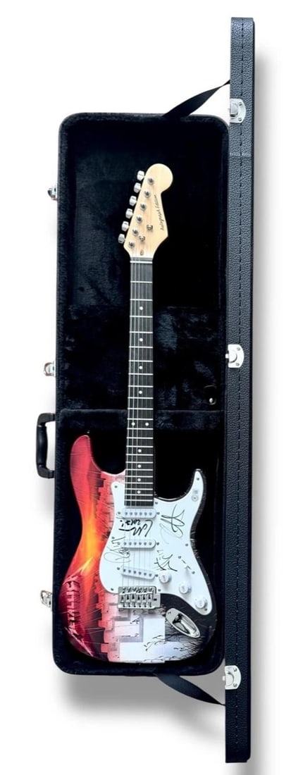 METALLICA: James Hetfield, Kirk Hammett, Robert Trujilo & Lars Ulrich Signed Guitar (Beckett LOA) - 4