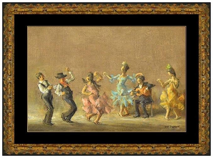 Lee Jackson Original Salsa Dance Music Oil Painting On Board Signed Framed Art: Condition: Used,Unit of Sale: Single Piece,Signed: Yes,Title: Salsa Party,Material: Canvas,Certificate of Authenticity (COA): Yes,Framing: Framed,Subject: Dancing, Figures,Personalize: No,Type: