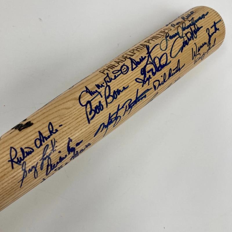 1980 Philadelphia Phillies World Series Champs Team Signed Bat 31 Sigs (PSA LOA) - 4