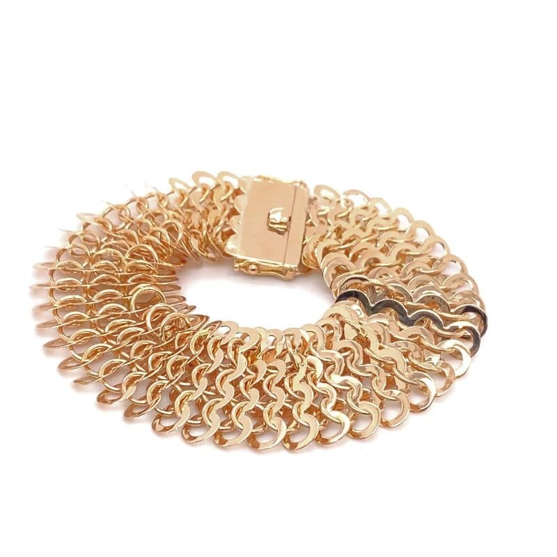 18kt Rose Gold ChainMail Bracelet - 10