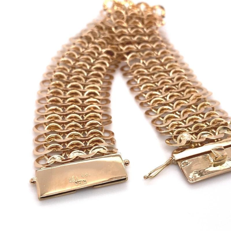 18kt Rose Gold ChainMail Bracelet - 11