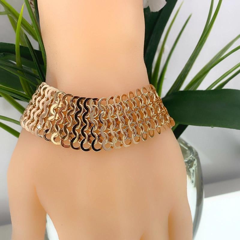 18kt Rose Gold ChainMail Bracelet - 2