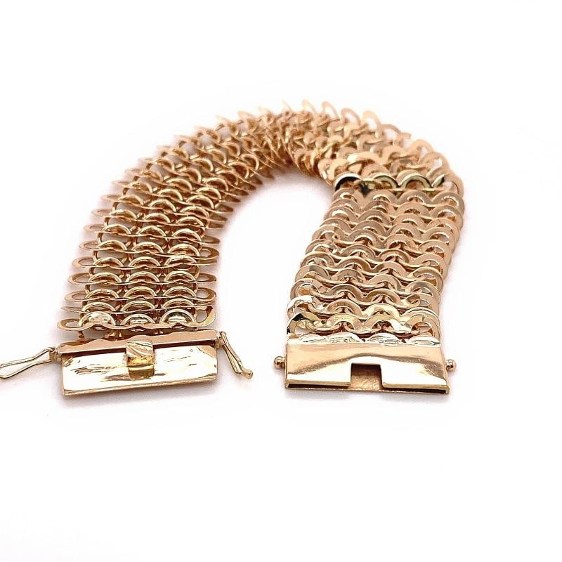 18kt Rose Gold ChainMail Bracelet - 9