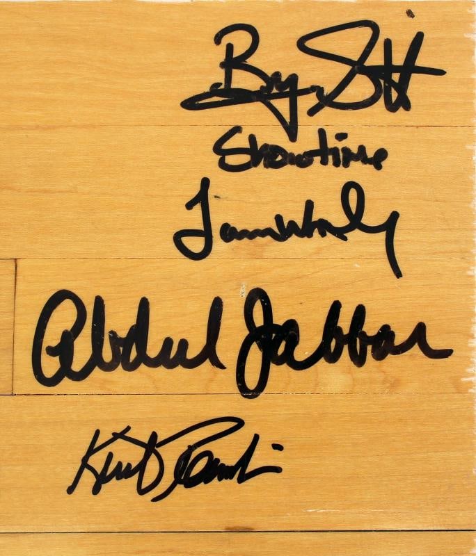 Showtime Lakers Magic Johnson, Kareem Abdul-Jabbar, Byron Scott, Worthy, Green, Cooper, Rambis & ... - 3