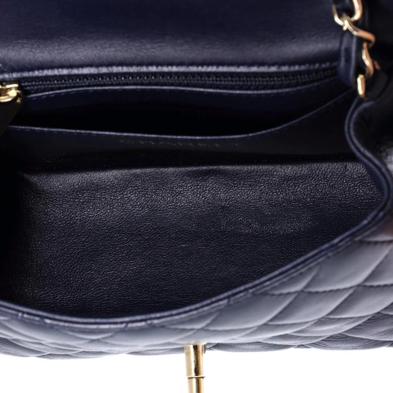 Chanel Square Classic Single Flap Bag Quilted Lambskin Mini - 5
