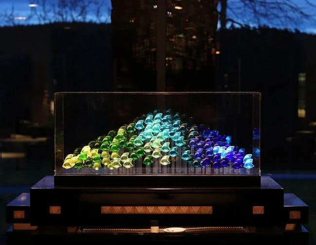 Lalique Aquarium with 100 Fishes Assorted Included Ref. 10720600 - 2