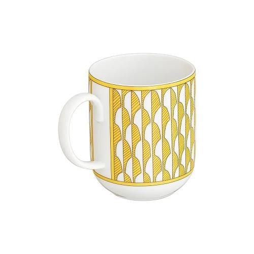 NEW HERMES SOLEIL D'HERMES NO. 1 PAIR OF MUGS #P046031P BRAND NIB FRENCH - 2