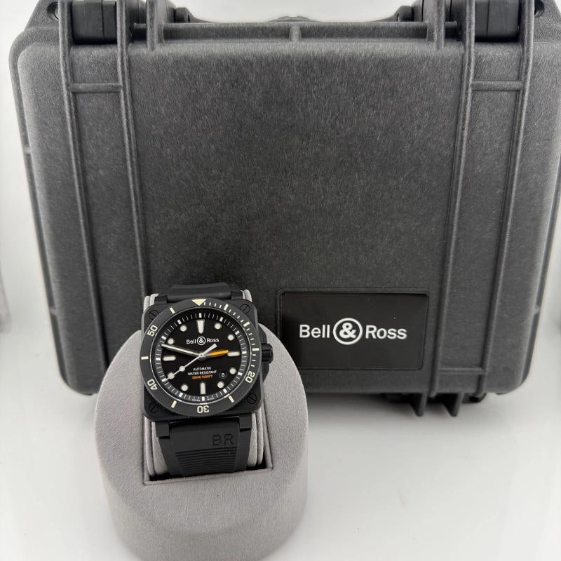 Bell & Ross BR 03-92 Diver 42mm Black Ceramic Black Dial Rubber Strap Box - 2
