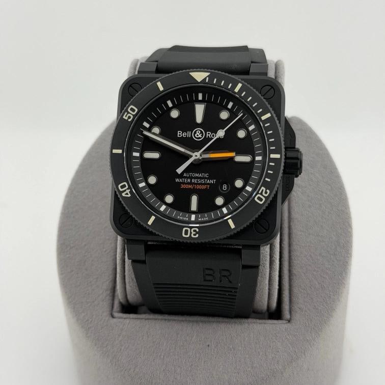 Bell & Ross BR 03-92 Diver 42mm Black Ceramic Black Dial Rubber Strap Box - 3