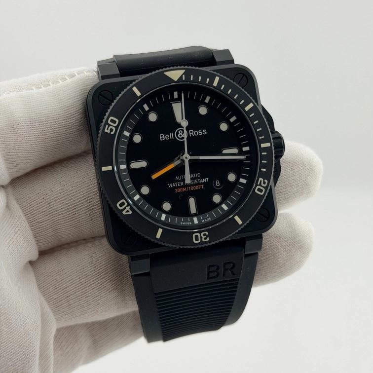 Bell & Ross BR 03-92 Diver 42mm Black Ceramic Black Dial Rubber Strap Box - 4