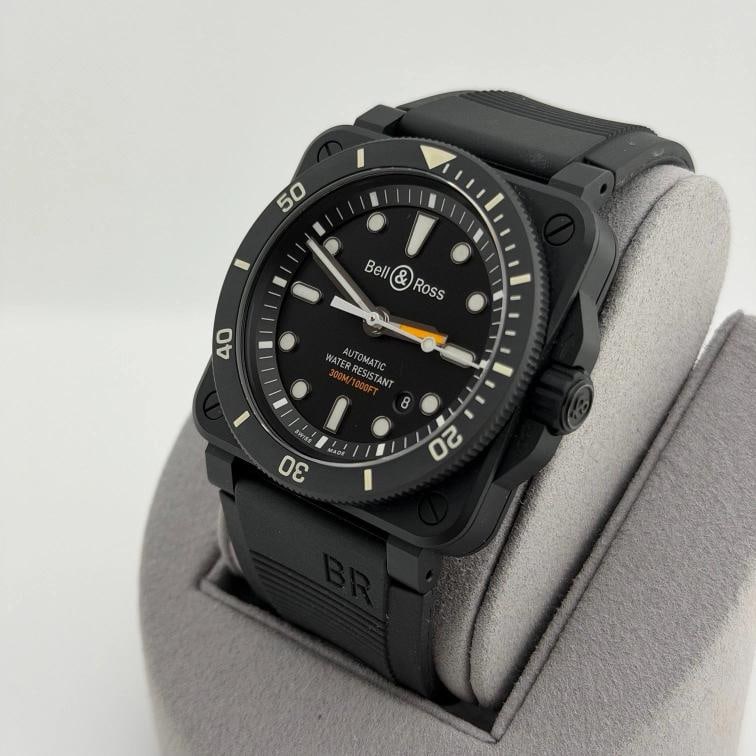 Bell & Ross BR 03-92 Diver 42mm Black Ceramic Black Dial Rubber Strap Box - 5