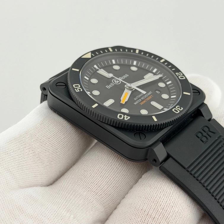 Bell & Ross BR 03-92 Diver 42mm Black Ceramic Black Dial Rubber Strap Box - 7