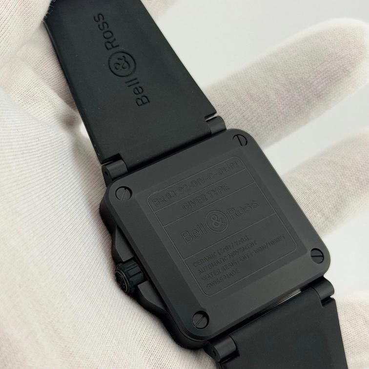 Bell & Ross BR 03-92 Diver 42mm Black Ceramic Black Dial Rubber Strap Box - 9