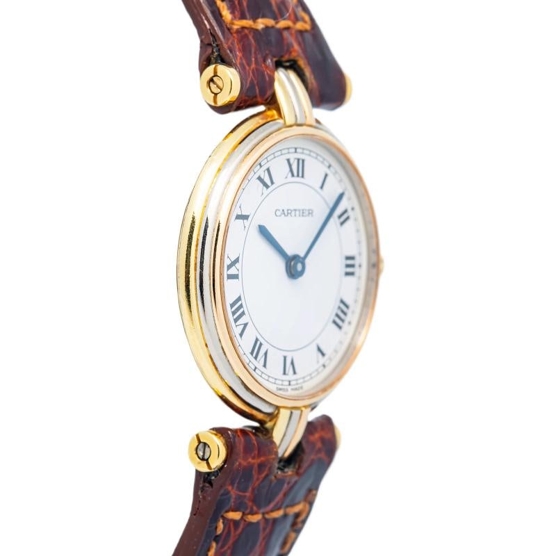 Cartier Vendome Trinity 18k Tri-color White Dial Quartz Women Watch 25mm - 4