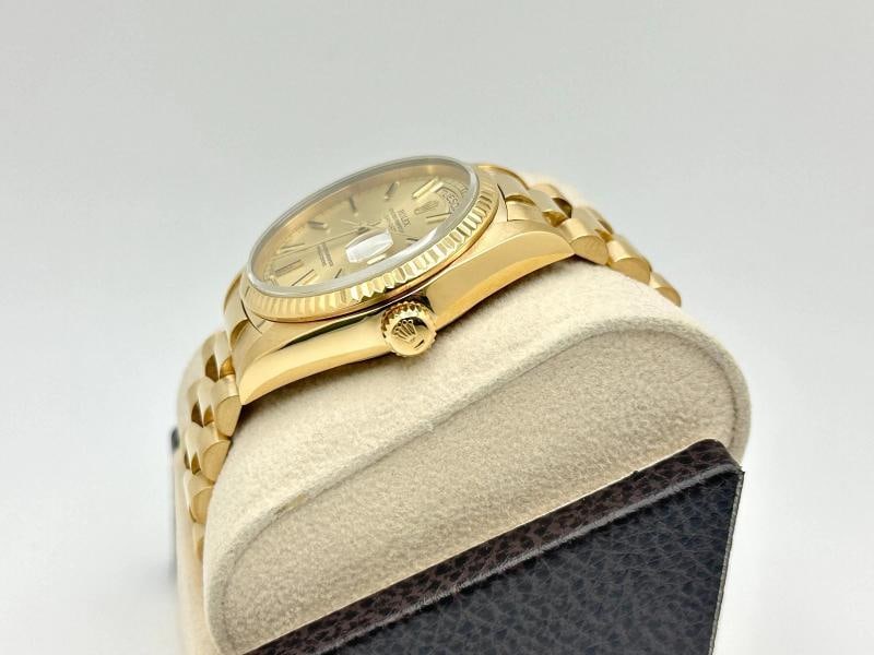 Rolex Day Date President 18038 36mm Champagne Dial 18K Yellow Gold - 4