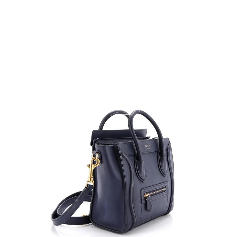 Celine Luggage Bag Smooth Leather Nano - 2