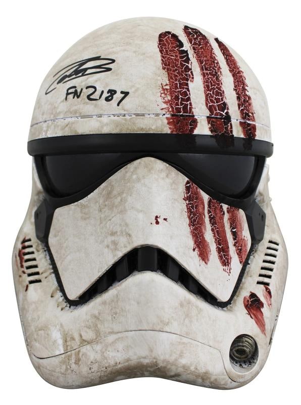 John Boyega Star Wars "FN-2187" Authentic Signed Bloody Full Size Helmet BAS - 2